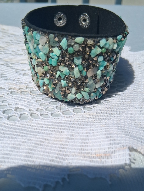 paparazzi Jewelry - Suede & Stone Braclet